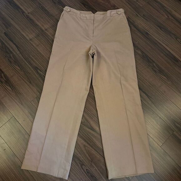 St. John Sport tan career pants 12 the real real - Picture 1 of 9